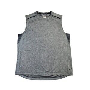 Russell Mens Training Fit Tank 2XL Gray Odor Protection Workout Gym Outdoors